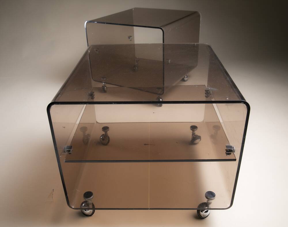 Paire de tables de  chevet Michel Dumas
