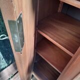 3-door bookcase in Louis XVI raw style