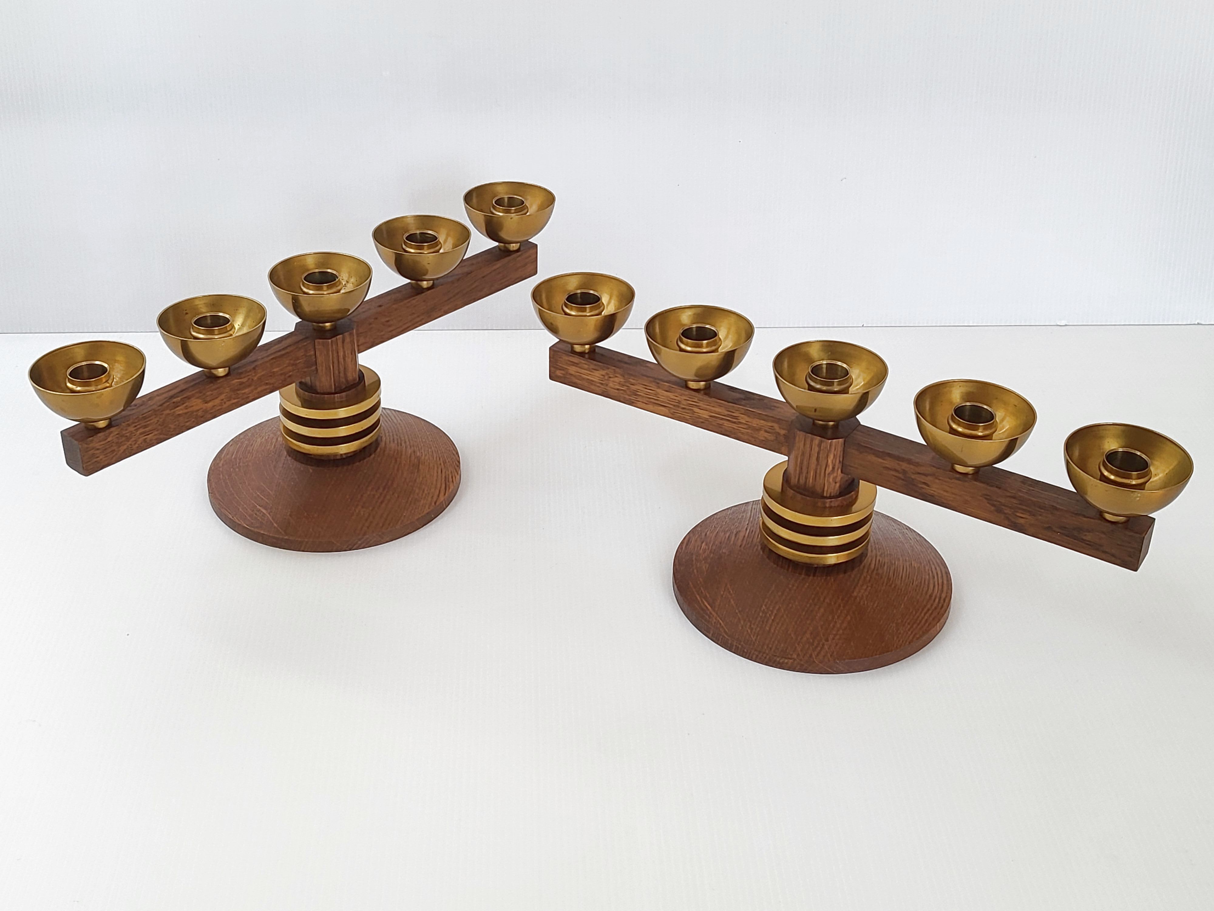 Pair of vintage candelabras 1970