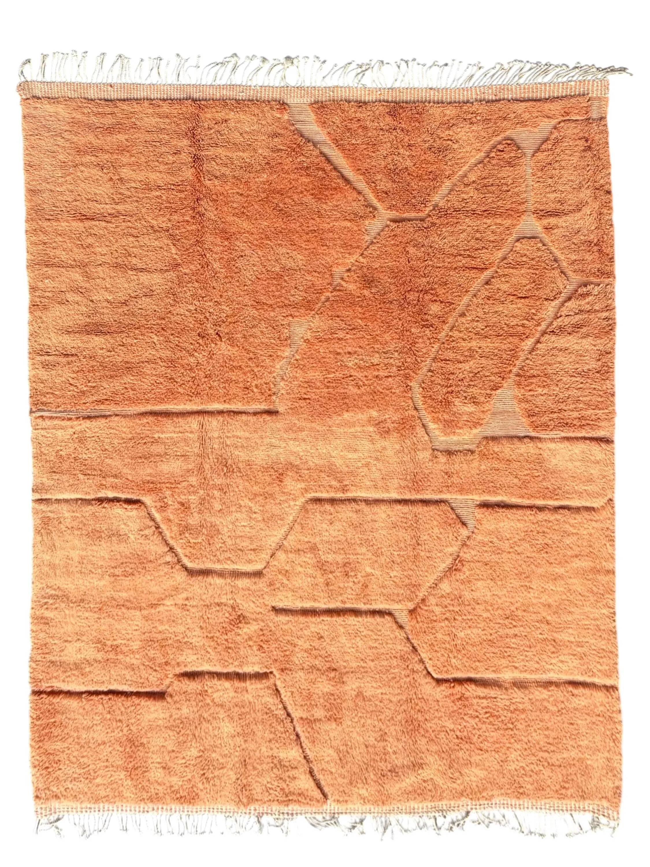 Moroccan handwoven wool rug 2.5x1.5 m