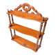 Dark wood shelf with a pediment in Napoléon III style