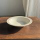 Set of a salad bowl and a vintage brown circular dish D28.