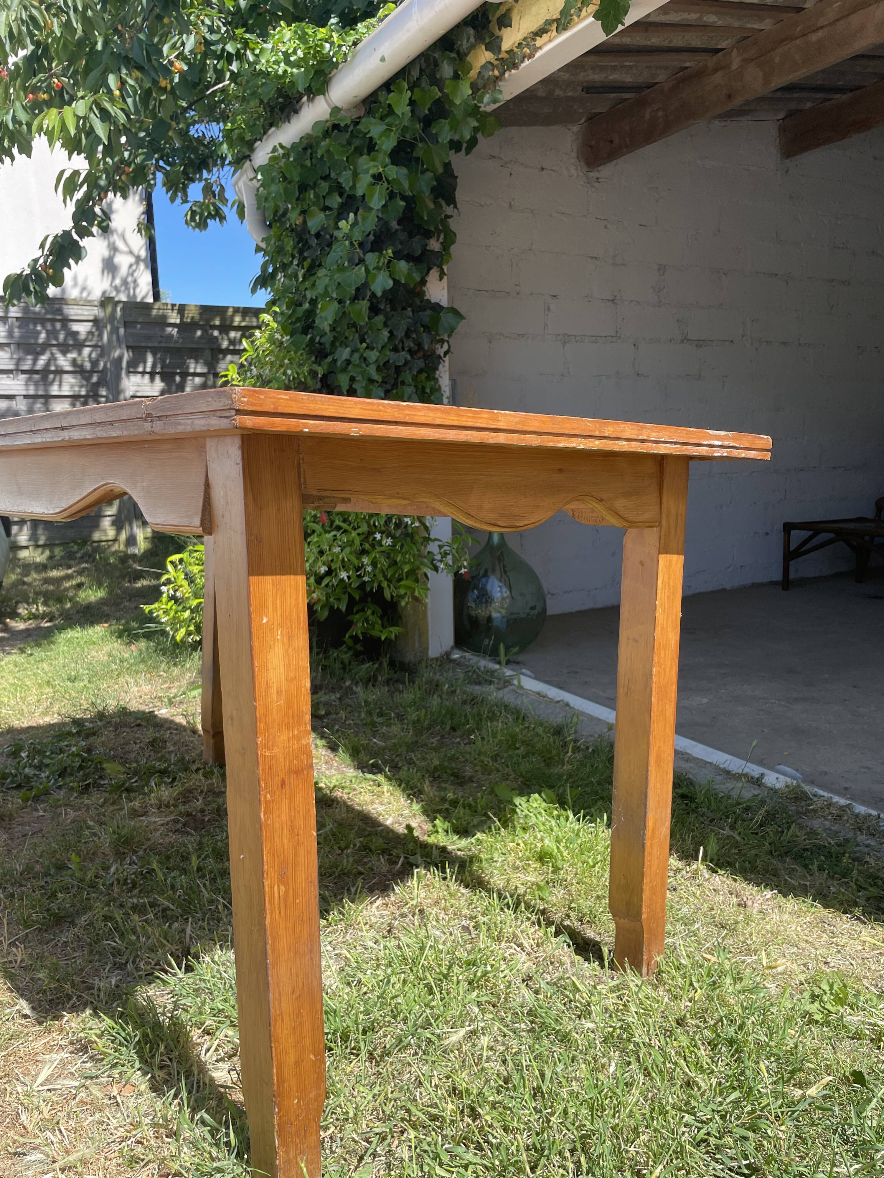 Vintage wooden dining table