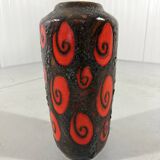 West-Germany pottery vase Fat Lava floor vase 1960’s