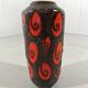 Vase en poterie d'Allemagne de l'Ouest Vase de sol Fat Lava des années 1960