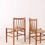 4x J80 Dining Chair by Jørgen Bækmark in Oak, 1967 FDB Møbler, Denmark