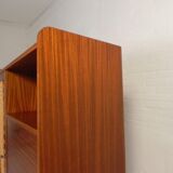 Vintage buffet, rattan and wood secretary from the 1960s.