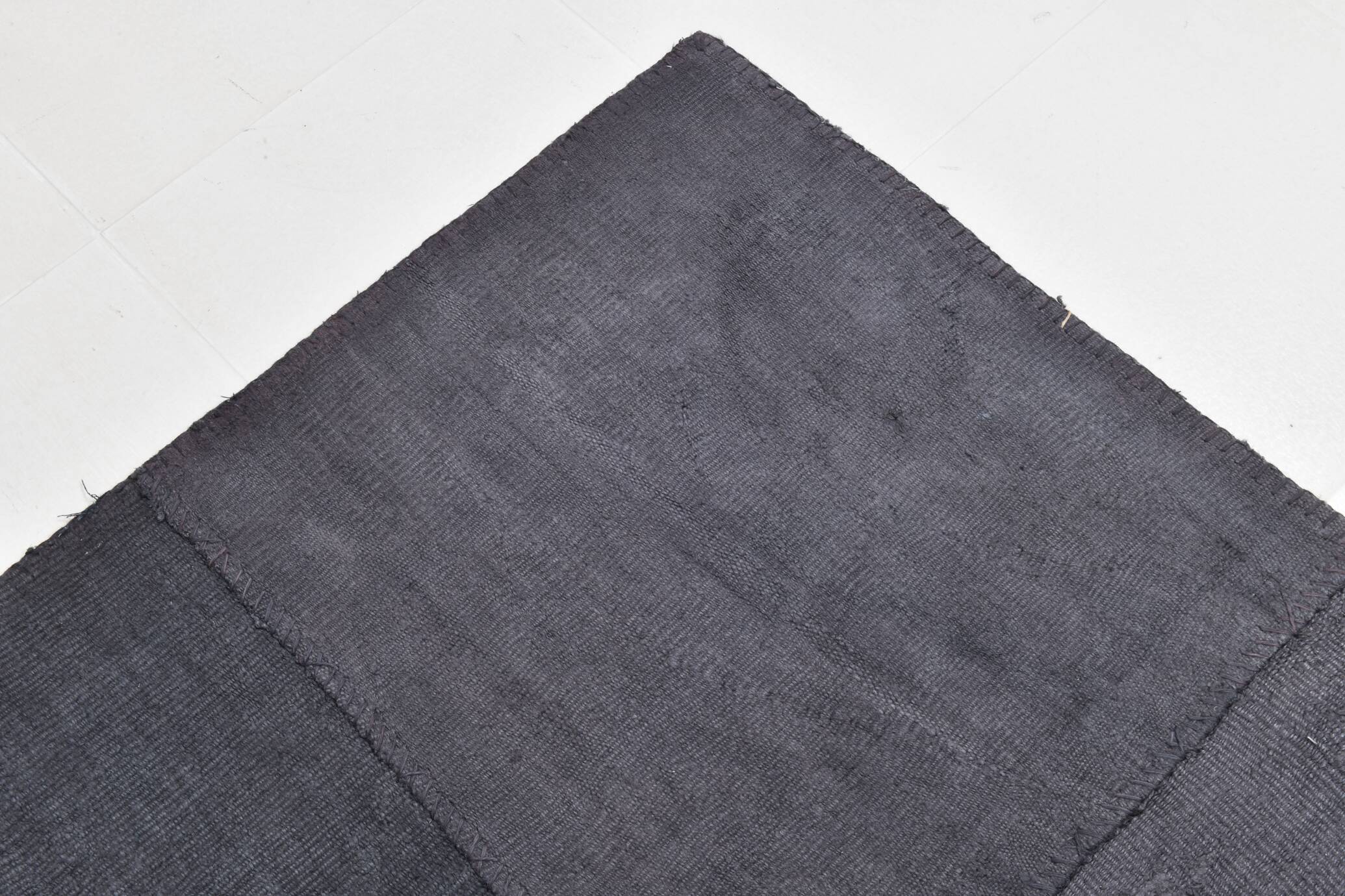 Tapis Kilim vintage surdimensionné gris cendré 8x10, 245x306 cm