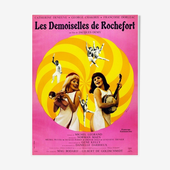 Original cinema poster the ladies of Rochefort Jacques Demy 1967