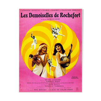 Original cinema poster the ladies of Rochefort Jacques Demy 1967