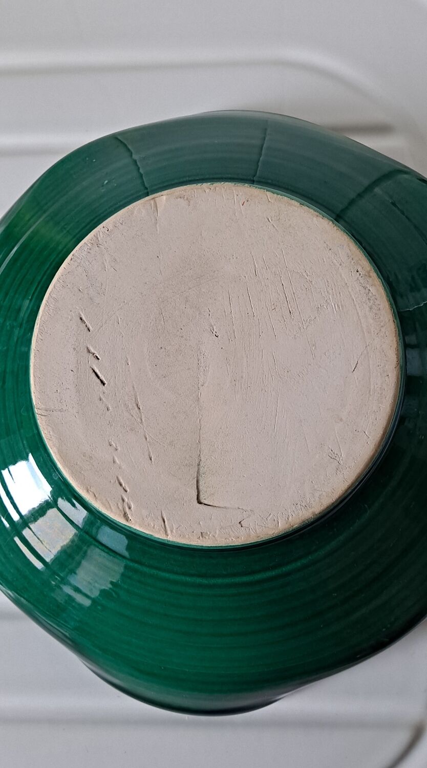 Green ceramic cup 50s