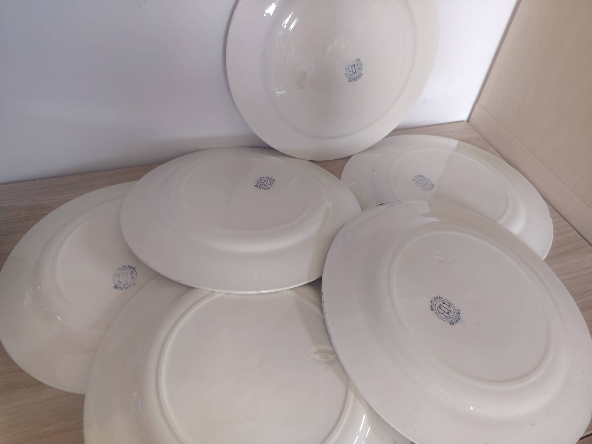 Flat plates ironstone Saussure