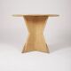 Rattan and wood dining table