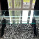Rectangular glass table Roche and Bobois
