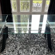 Rectangular glass table Roche and Bobois