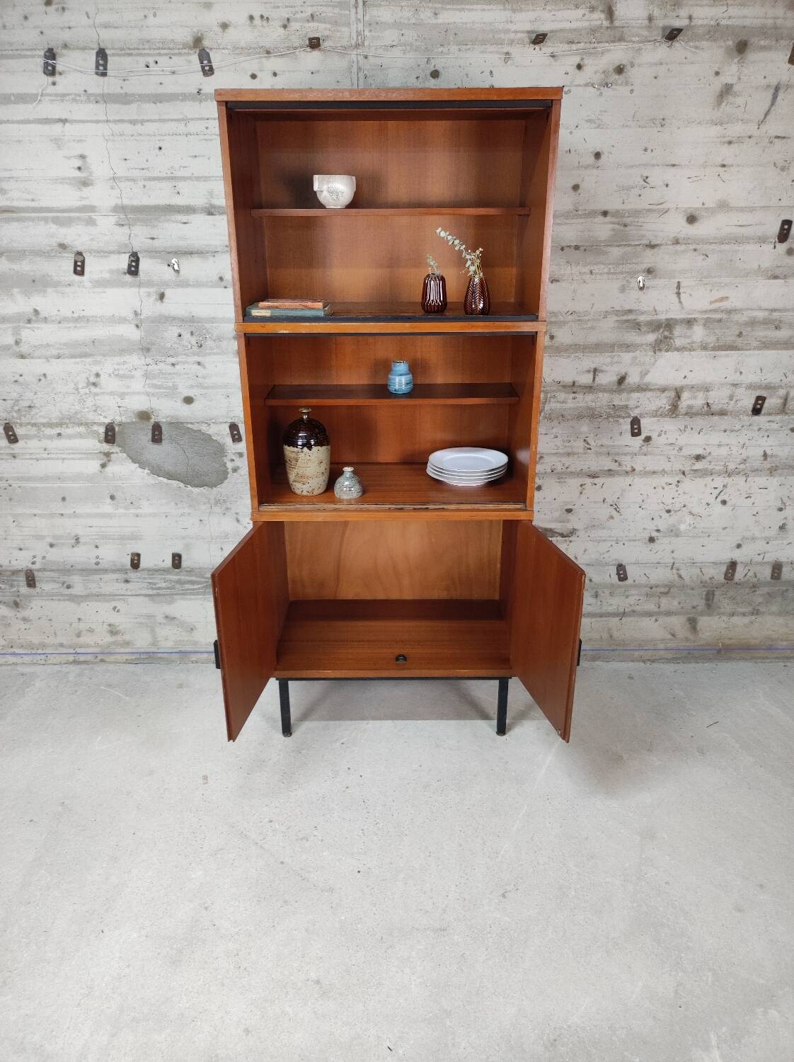 Vintage bookcase shelf