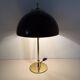 Vintage Mushroom table lamp with gold metal base , 1970s