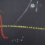 Joan miro: bird in the night - original signed stencil