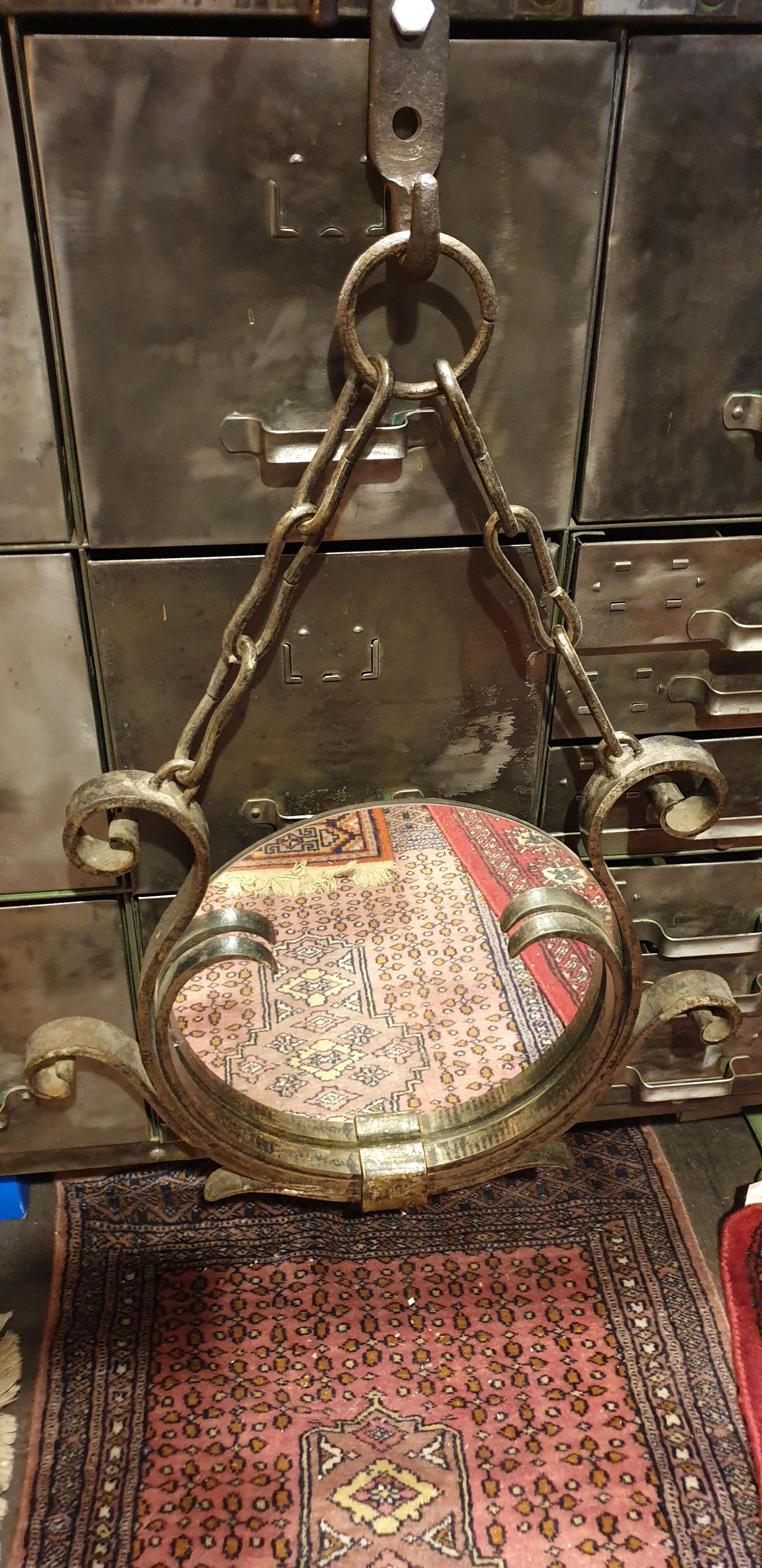 Massive wrought iron mirror  50x80cm
