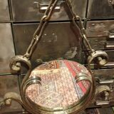Massive wrought iron mirror  50x80cm