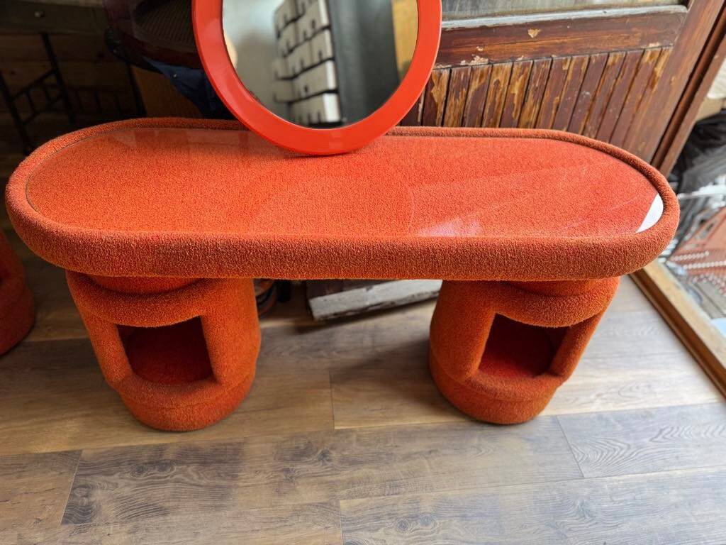 Dressing table with chairs from Kecskemét Furniture, 1975, set of 3