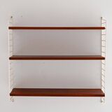 1960s Scandinavian Hylla wall shelf in mahogany