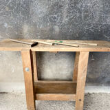 Old wooden workbench for children