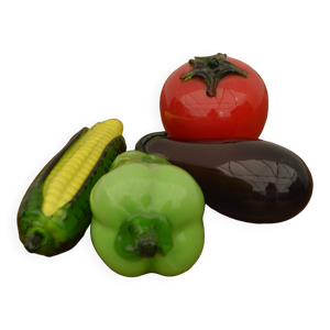 ensemble de fruits et - verre