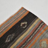 Turkish Anatolian Carpet, Vintage Pattern Rug, 163x259 Cm