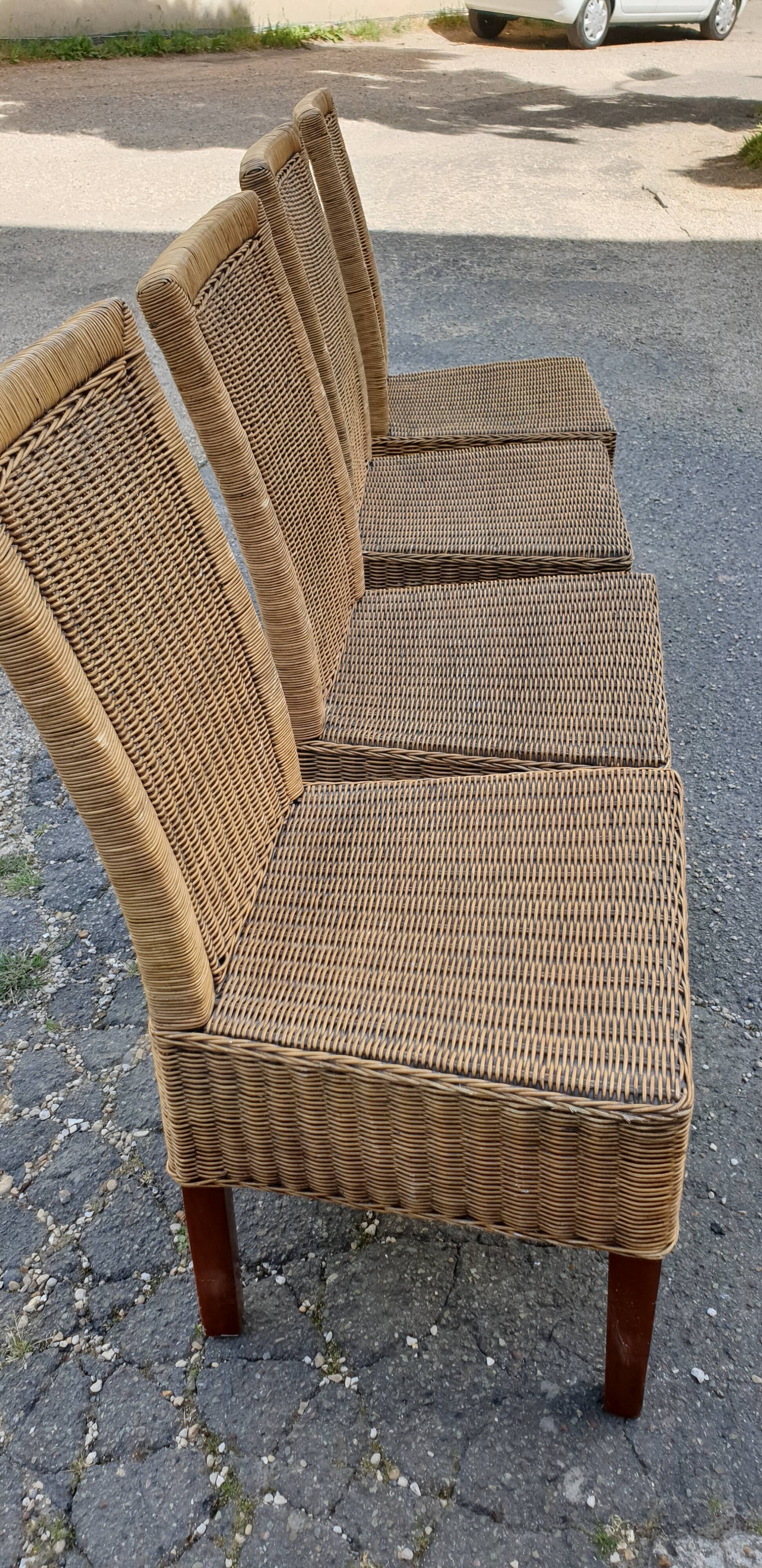 Rattan chair set