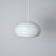 Verner Panton Opal Glass "New Wave" Pendant for Holmegaard, 1984