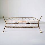 Porte-revue vintage en laiton