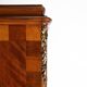 Antique wooden cabinet with inlay and bronze decorations, France ca. 1860