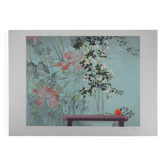 Michel henry: the flowers in the wind, signed original lithograph.