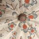 Vintage cotton canvas umbrella with floral pattern