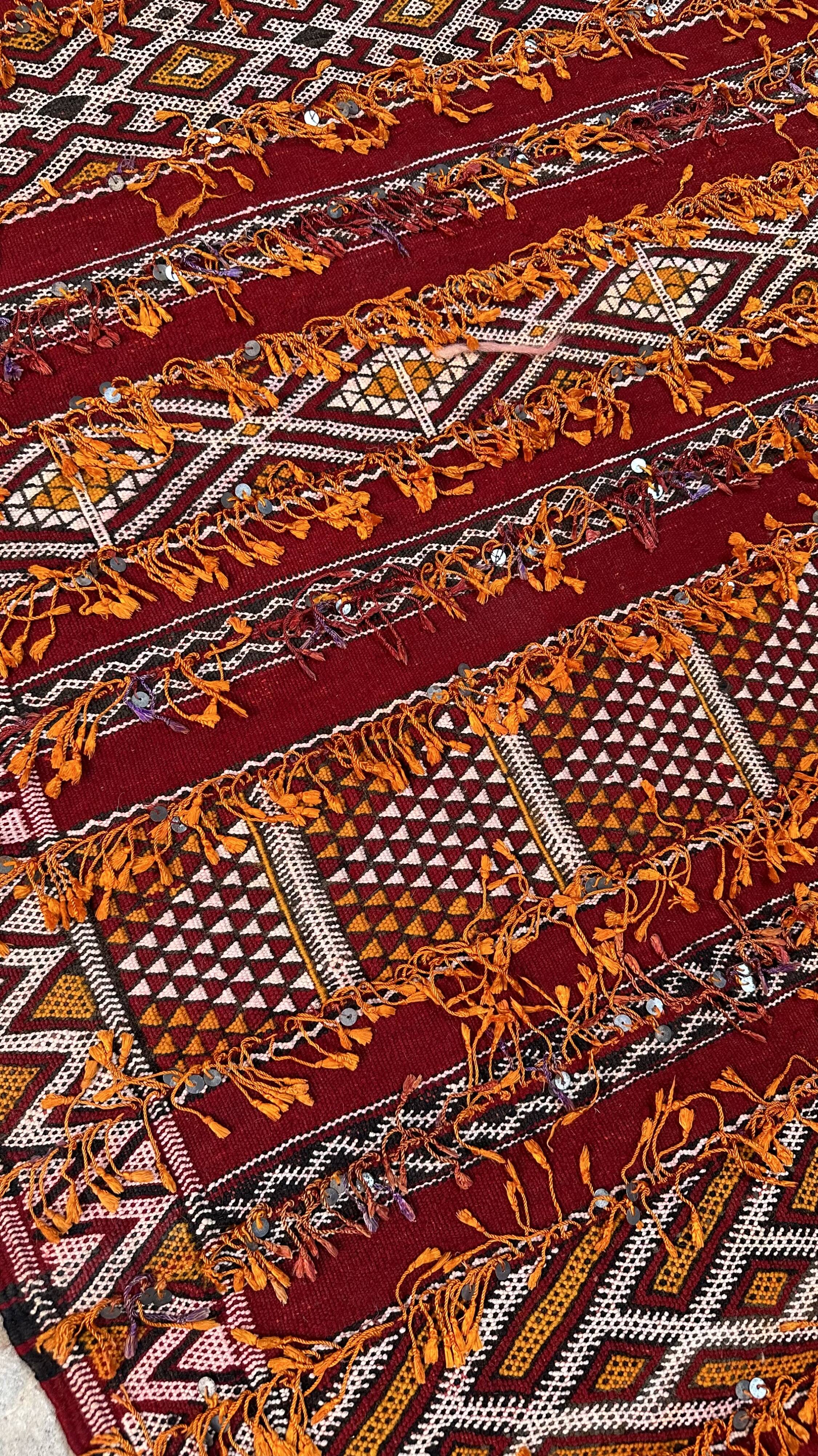 Moroccan Kilim Zemmour Rug - 291 x 163 cm