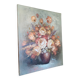 Bouquet de fleurs : Tableau ancien huile sur toile