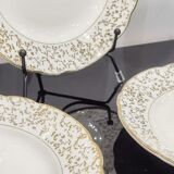 White and golden dessert plates Villeroy and Boch