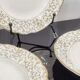White and golden dessert plates Villeroy and Boch