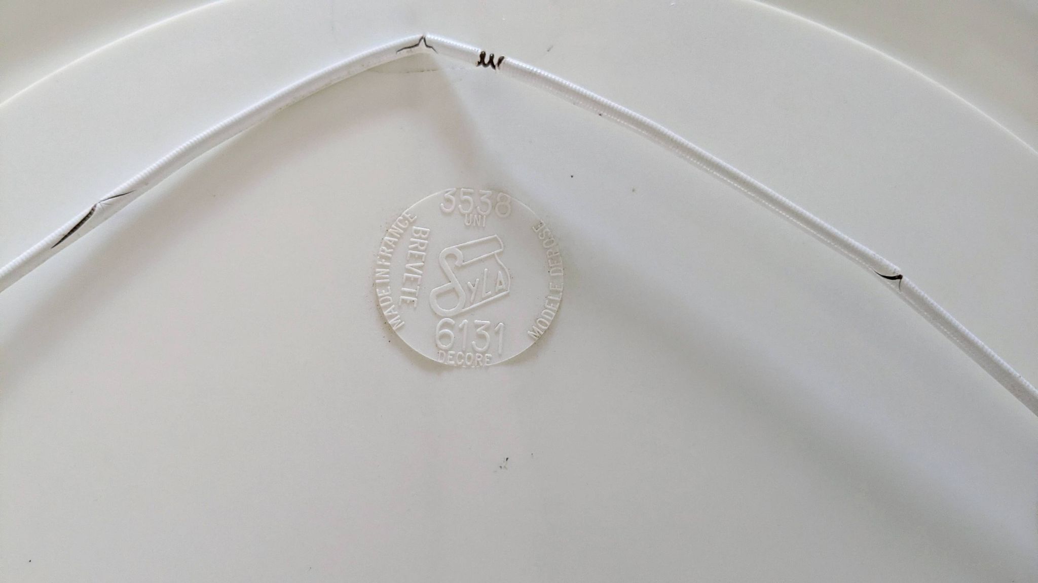Miroir rond vintage Syla modèle 6131 décor roses
