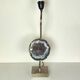 Pied de lampe chrome et améthyste du Brésil