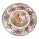 Longwy earthenware serving dish or soup plate, "Cyprus"