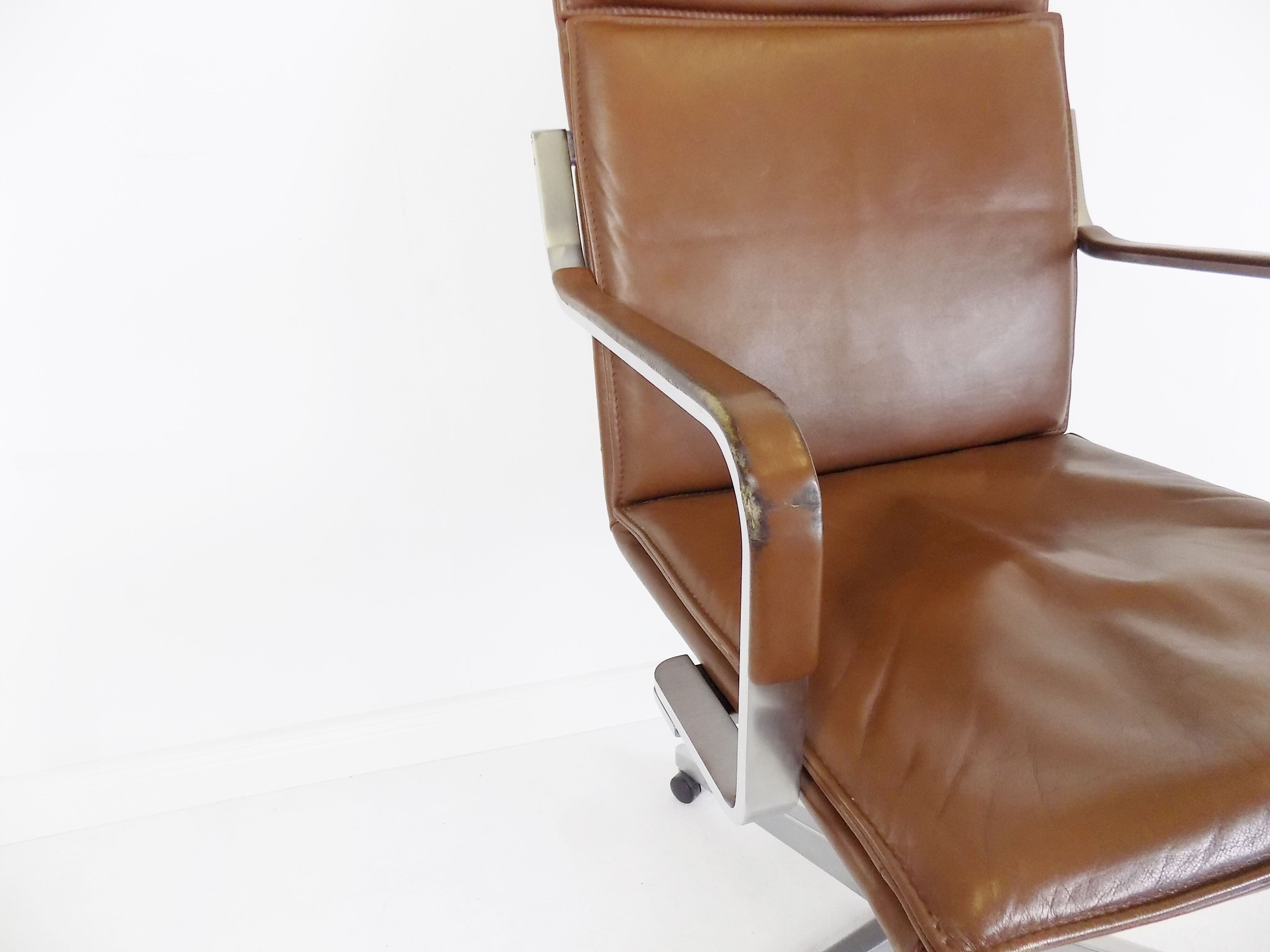 Walter Knoll Art Collection leather office chair by Rudolf Glatzel