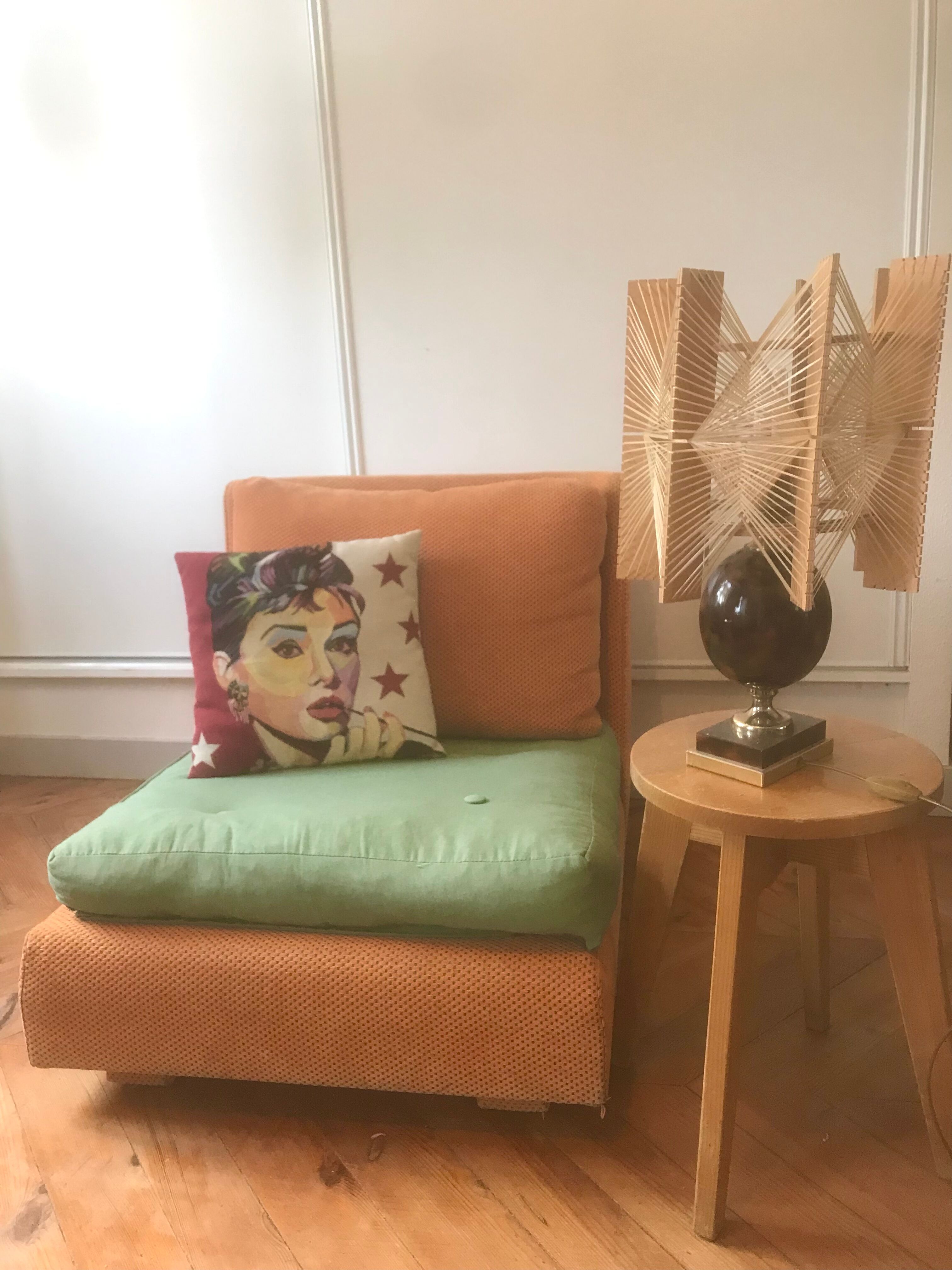 Vintage armchair driver 1970