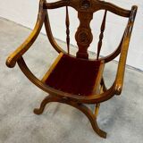 Dagobert armchair with red upholstery