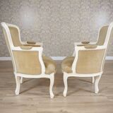 Rococo Style Beech Bergere Chairs, Early 20th Century, Set of 2