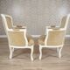 Fauteuils Bergère en hêtre de style rococo, début du 20e siècle, ensemble de 2