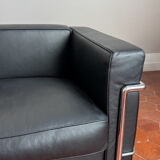 Pair of leather armchairs