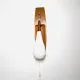 Floating Wall Lamp In Wood & Matt Opal Glass By Philips, The Netherlands, 1950S