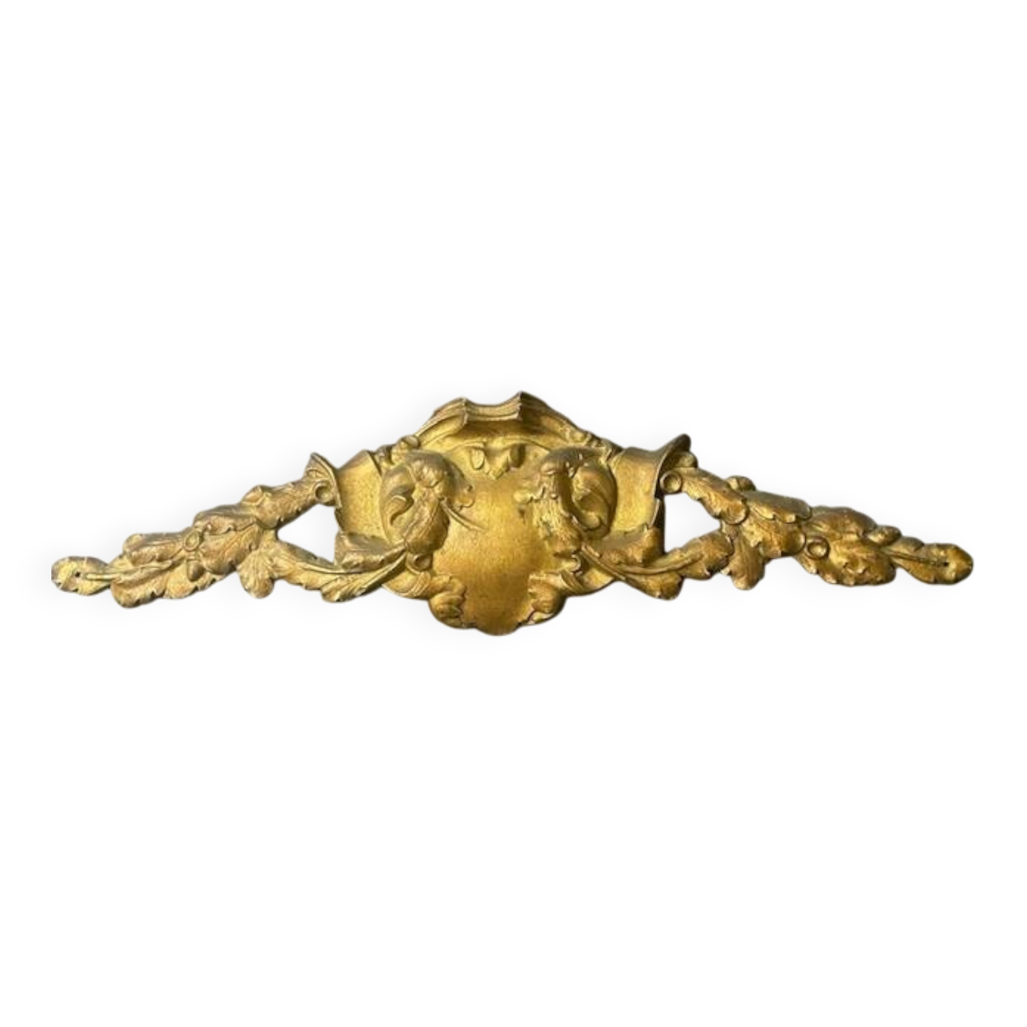 grand Louis XV style bronze pediment numbered